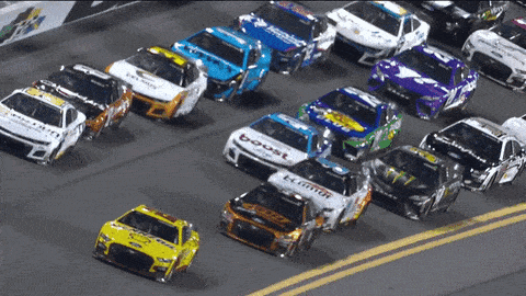 a race car with the word boost on its side