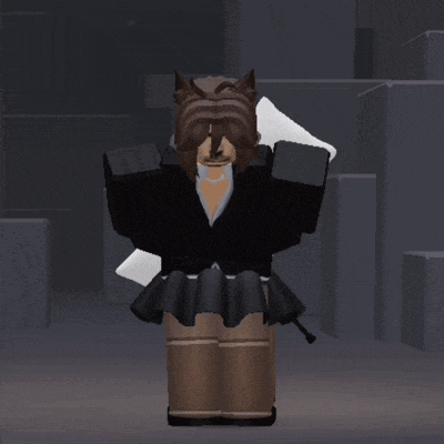 a girl with a cat ear on her head is wearing a black jacket