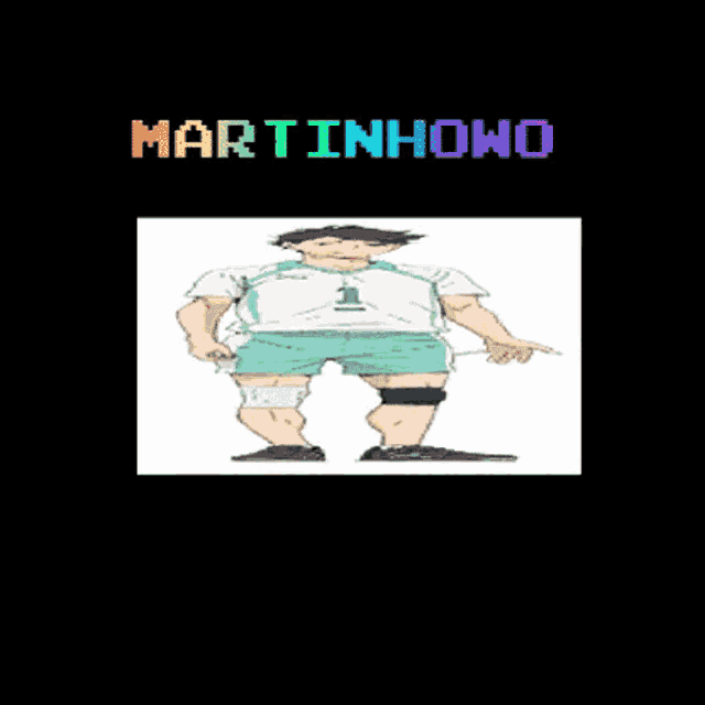 martinhowo is a cartoon character with a number 1 on his shirt