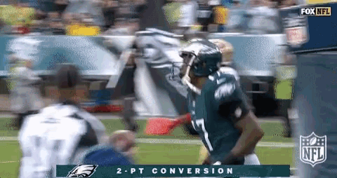a fox nfl broadcast of a 2 pt conversion