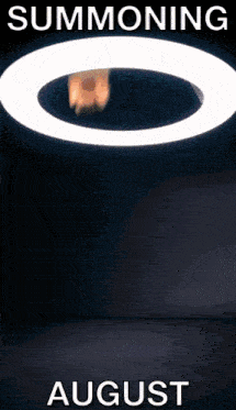 a poster for summoning august shows a person 's foot