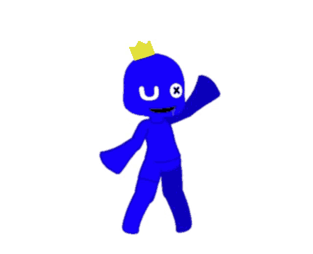 a cartoon character with a crown on his head