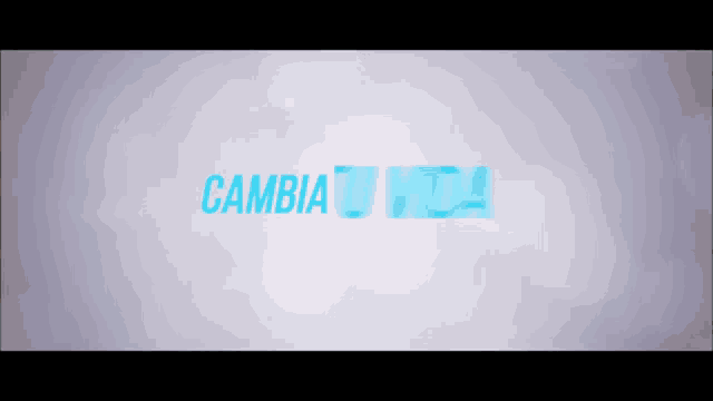 a purple background with the words cambia tu vida written in blue