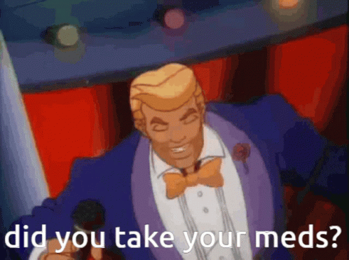 Take Your Meds Human Torch GIF - Take Your Meds Human Torch Kwap GIFs