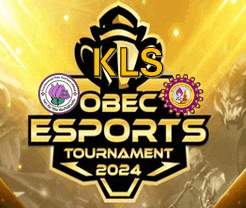 a poster for the kls obec esports tournament in 2024