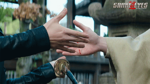 Shaking Hands Snake Eyes Movie GIF - Shaking Hands Snake Eyes Movie Agreement GIFs