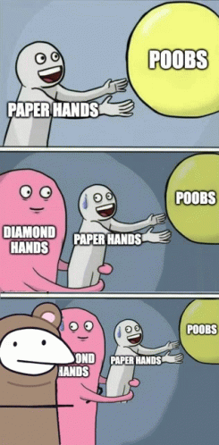 Paper Hands Poobs GIF - Paper Hands Poobs Diamond Hands GIFs