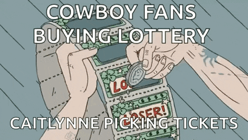 a cowboy fans buying lottery caitlynne picking tickets ad