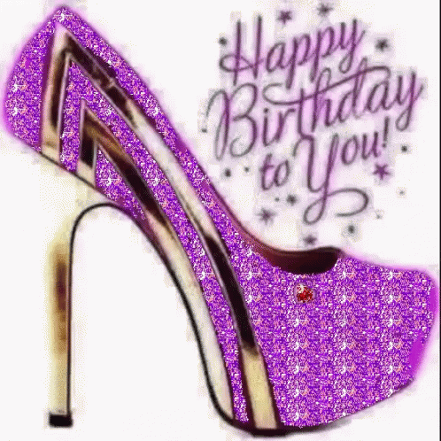 Happy Birthday Purple GIF - Happy Birthday Purple Glittery GIFs