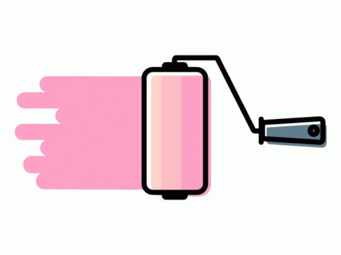 Pink Roller Roll GIF - Pink Roller Roll Paint GIFs
