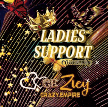 a poster that says ladies support on it