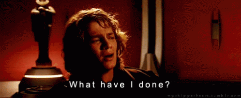 What Have I Done Star Wars GIF - What Have I Done Star Wars Luke Skywalker GIFs