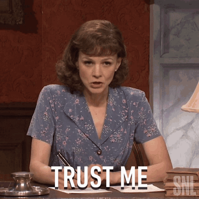 Trust Me Carey Mulligan GIF - Trust Me Carey Mulligan Saturday Night Live GIFs