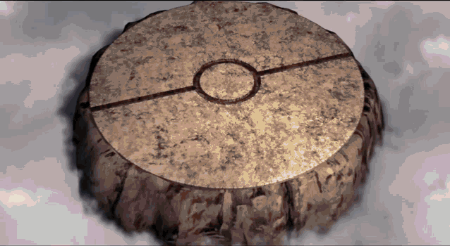 a large circular object with a circle in the middle