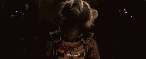 rocket raccoon from guardians of the galaxy says it 's real