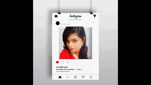 a poster with a picture of a woman and the words instagram on the bottom