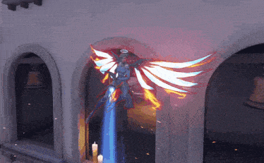 Snow Angel Mercy GIF - Snow Angel Mercy Valkyrie GIFs