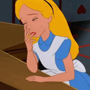 Alice In Wonderland Stress GIF - Alice In Wonderland Stress Face Palm GIFs