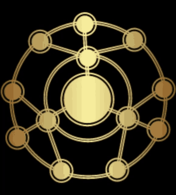 a circle of circles with a circle in the middle