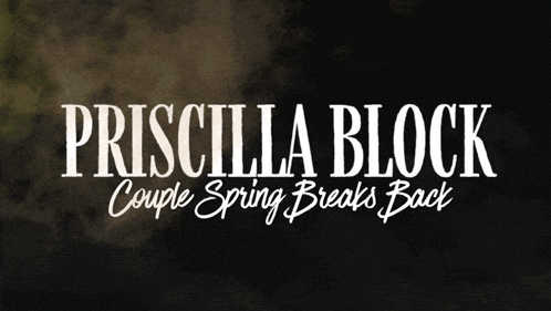 a priscilla block couple spring breaks back poster