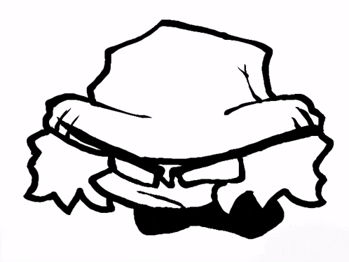 a black and white drawing of a man wearing a top hat and bow tie .