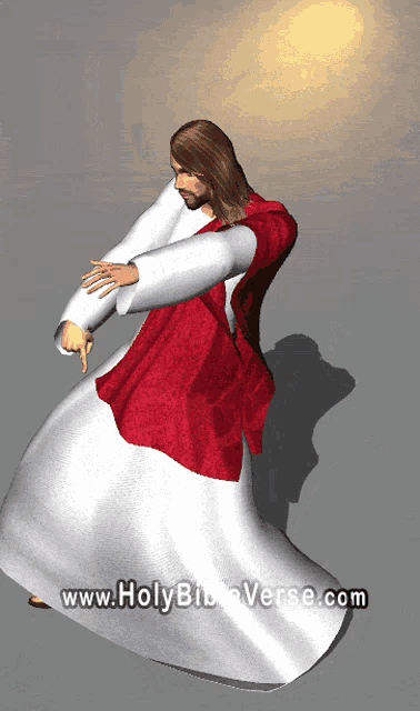 a computer generated image of jesus with the website www.holybibleverse.com