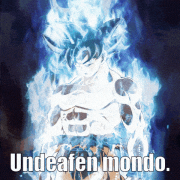 a picture of a cartoon character with the words " undeafen mondo " written below him