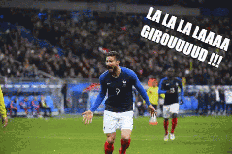 La La La La Giroud GIF - Olivier Giroud GIFs