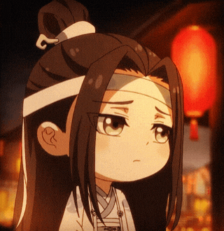 a cartoon character with long hair and a bandage around his head