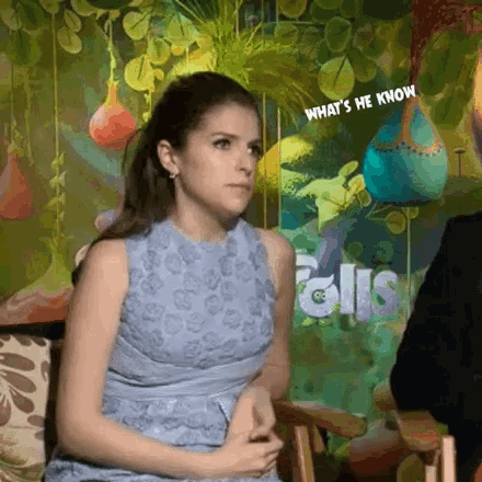 Anna Kendrick Whats He Know GIF - Anna Kendrick Whats He Know Cringe GIFs