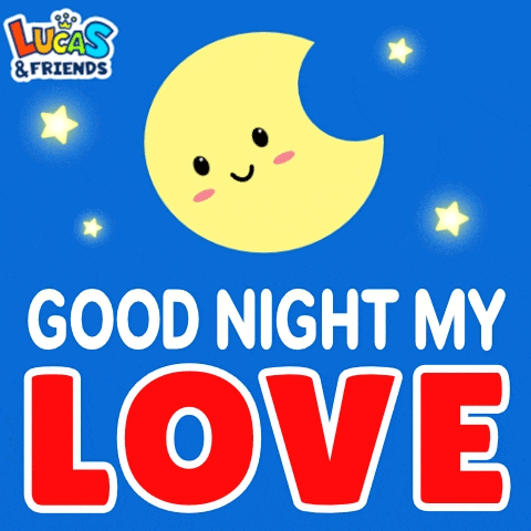 a lucas and friends poster with a smiling moon