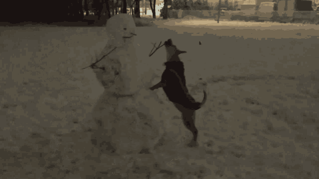 Marla Dog Marla GIF - Marla Dog Marla Snowman GIFs