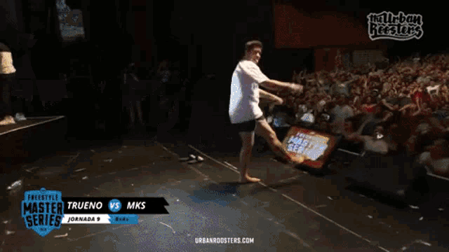 a poster for the urban roosters shows a man dancing