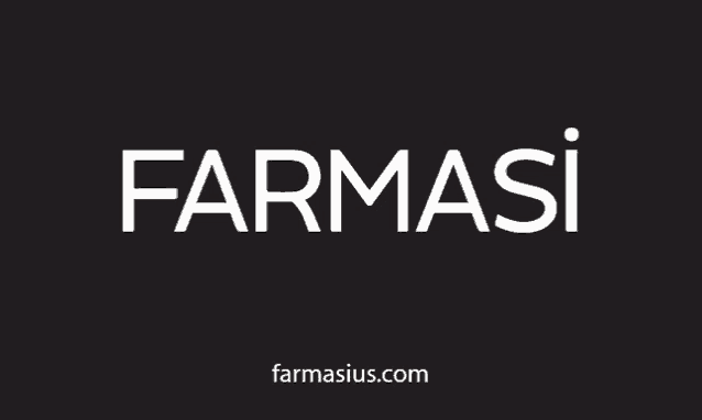 a black background with the word farmasi written in white