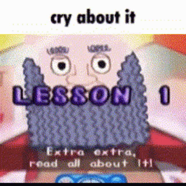 Cry About It Beard Burger Master GIF - Cry About It Beard Burger Master Parappa GIFs