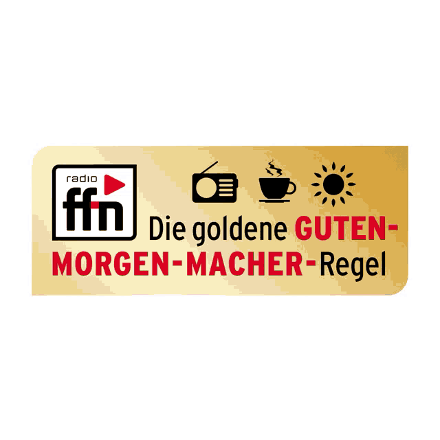 the logo for radio ffn die goldene guten-morgen-macher-regel