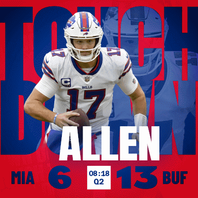 Buffalo Bills (13) Vs. Miami Dolphins (6) Second Quarter GIF