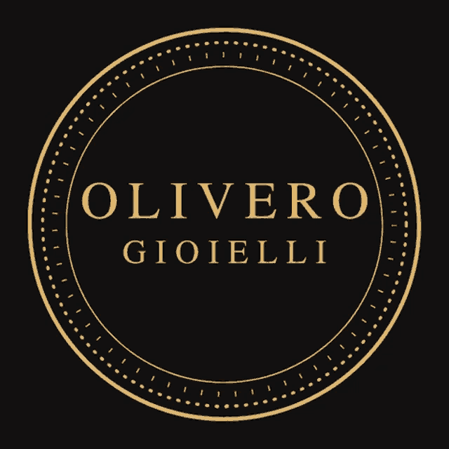 a logo for olivero gioielli is shown on a dark background