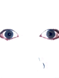 a close up of a person 's eyes with a tear coming out of one of them .
