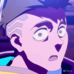 a cartoon character with a surprised look on his face