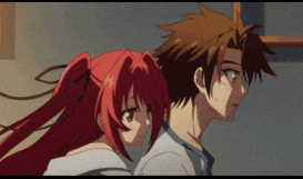 a man and a woman are standing next to each other