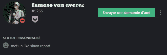 famouso von everec # 5255 is displayed on a black background