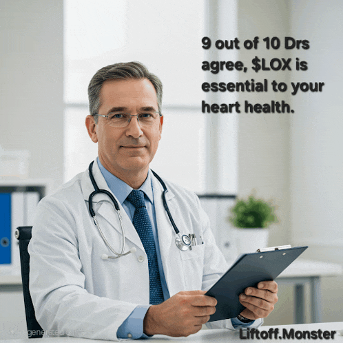 a doctor sitting at a desk with a clipboard in front of a sign that says 9 out of 10 drs agree