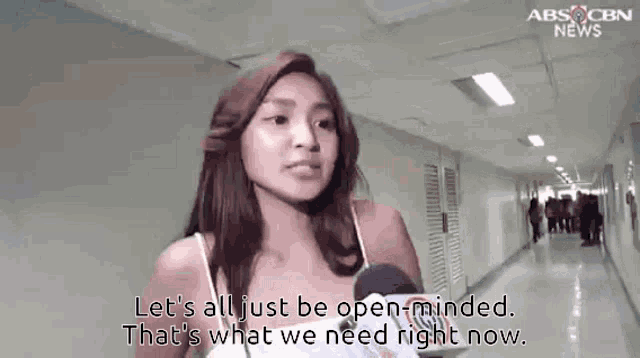 Nadine Lustre Be Openminded GIF - Nadine Lustre Be Openminded What We Need Right Now GIFs