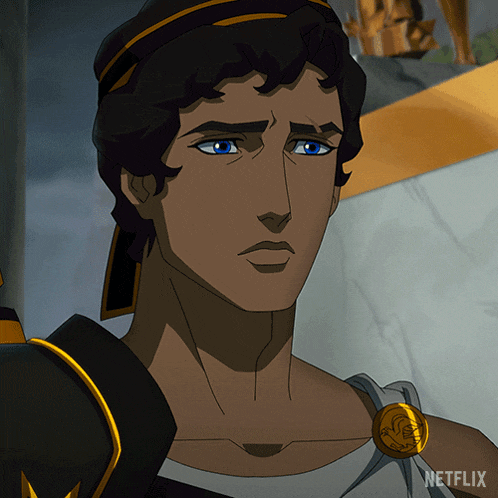 a close up of a cartoon character with netflix written on the bottom right