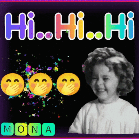 a picture of a girl with smiley faces and the name mona
