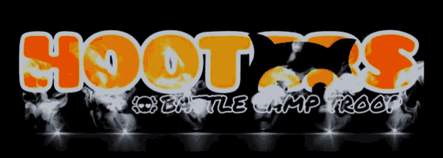 a logo for a battle camp called hoot 's