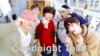 a group of young men are posing for a picture and the caption says goodnight toni .