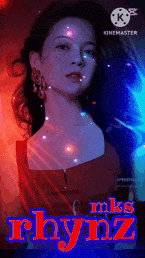 a woman in a red dress is on a screen that says kinemaster