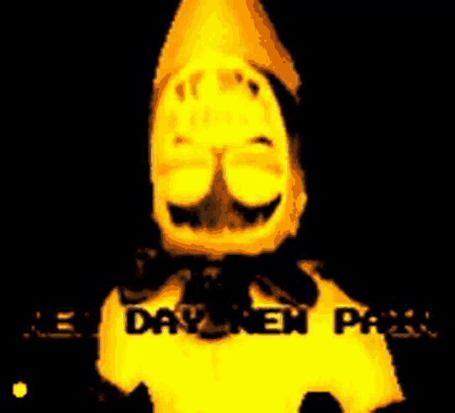 a picture of a clown with the words monday new pass in the background